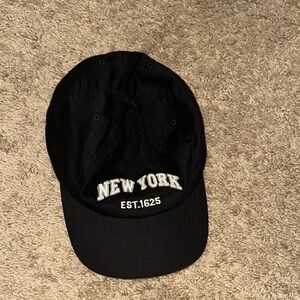 Black New York Embroidered Cap